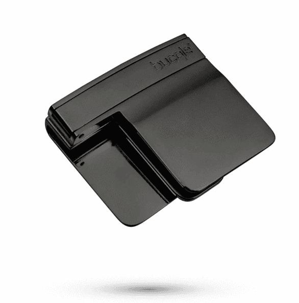 Folding invisible elastic belt buckle
