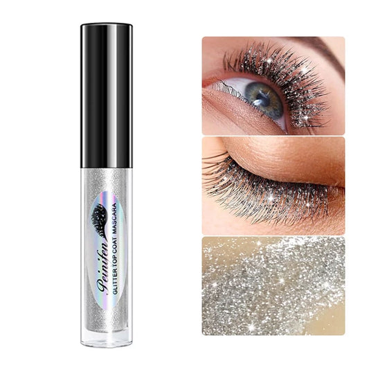 Sparkling Diamond Glitter Mascara Waterproof Curling Eyelash Shiny Eyebrow