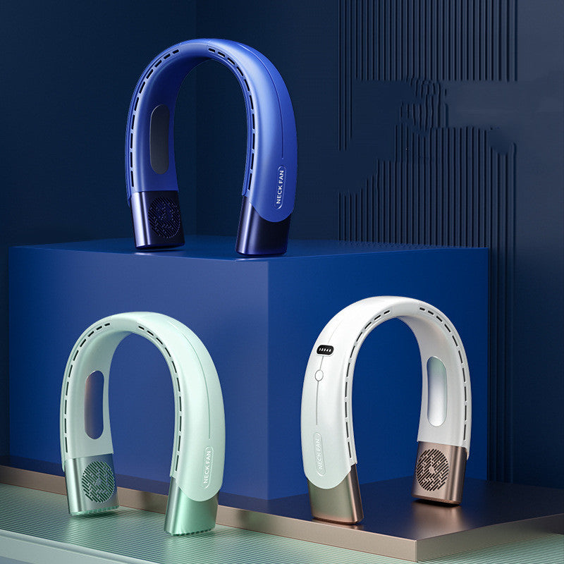 Modern Neck Fan Cooling Digital Display