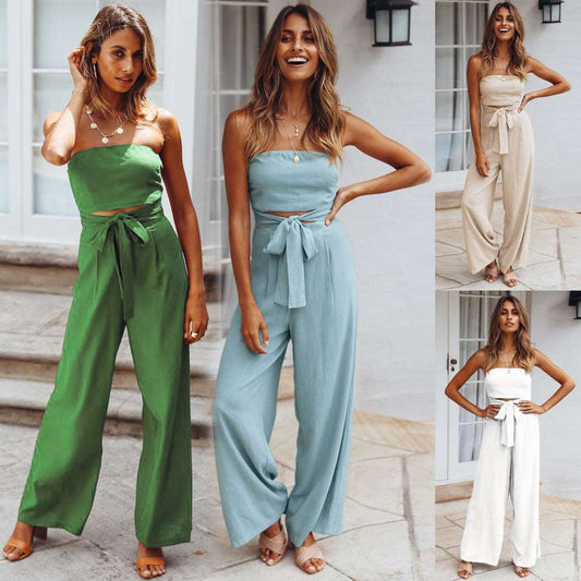 Charming Women's Casual Fashion Jumpsuit | Fresh Style Chic Outfit