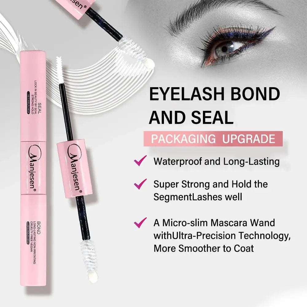 Individual Lashes Kit - 240Pcs Lash Clusters with Lash Bond, Seal, Remover, and Tweezers