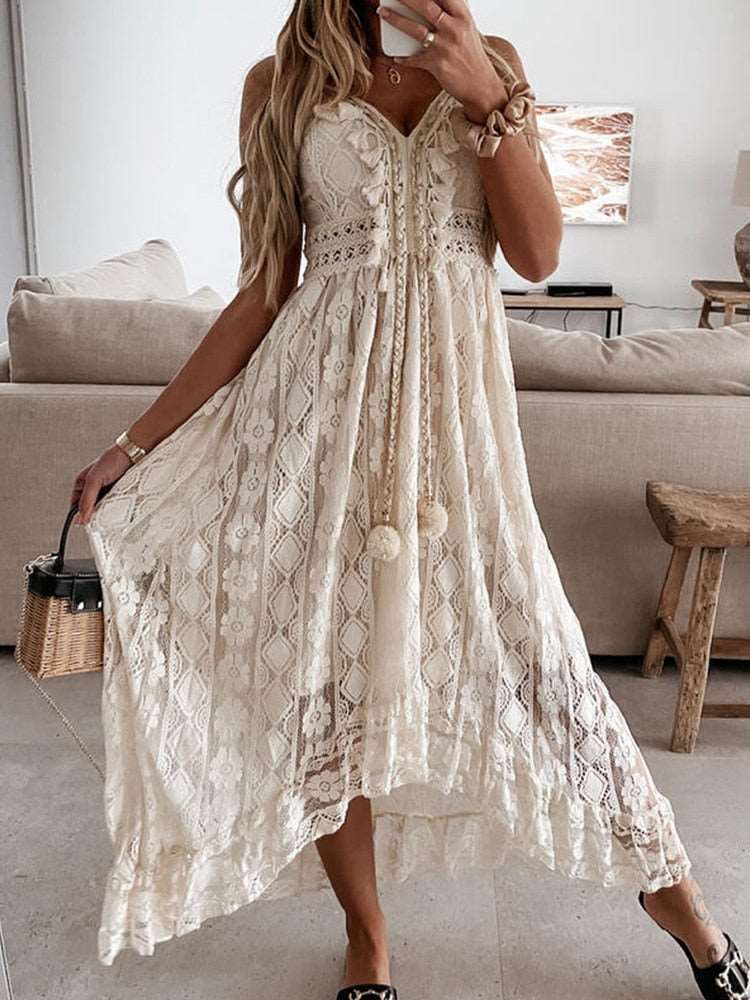 Channel Your Inner Boho Goddess with our Stunning Summer Bohemian Long Dresses!