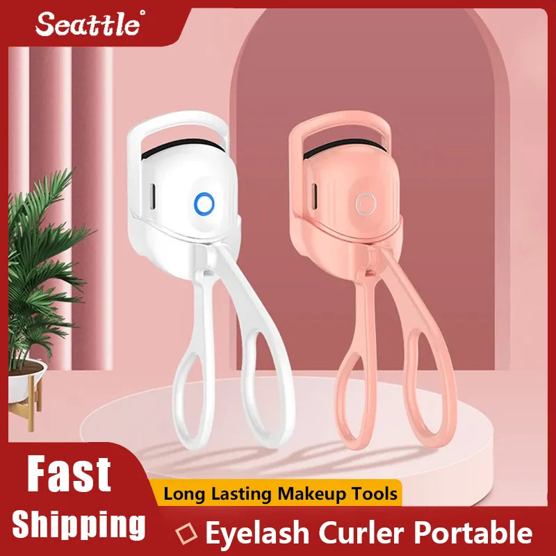 Effortless Elegance: Portable Electric Heated Eyelash Curler for Long-Lasting Curls and Defined Lashes – Your Go-To Thermal Makeup Tool
