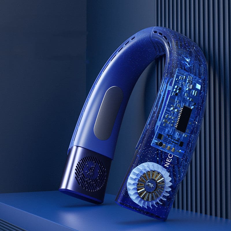 Modern Neck Fan Cooling Digital Display
