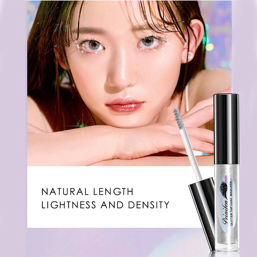 Sparkling Diamond Glitter Mascara Waterproof Curling Eyelash Shiny Eyebrow