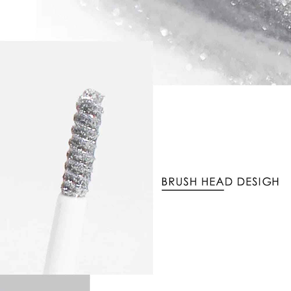 Sparkling Diamond Glitter Mascara Waterproof Curling Eyelash Shiny Eyebrow