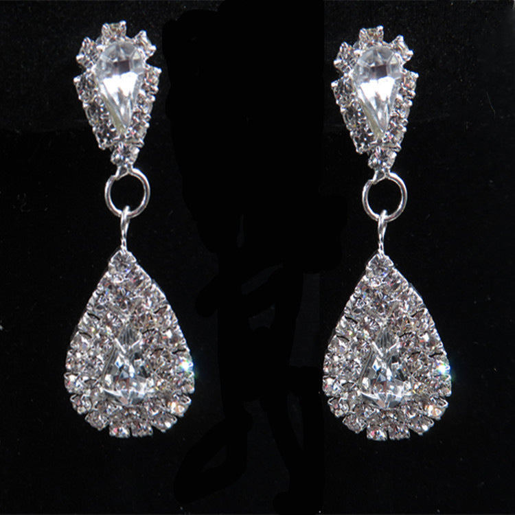 Bride Wedding Accessories Earrings Set | Elegant Drop Necklace Set