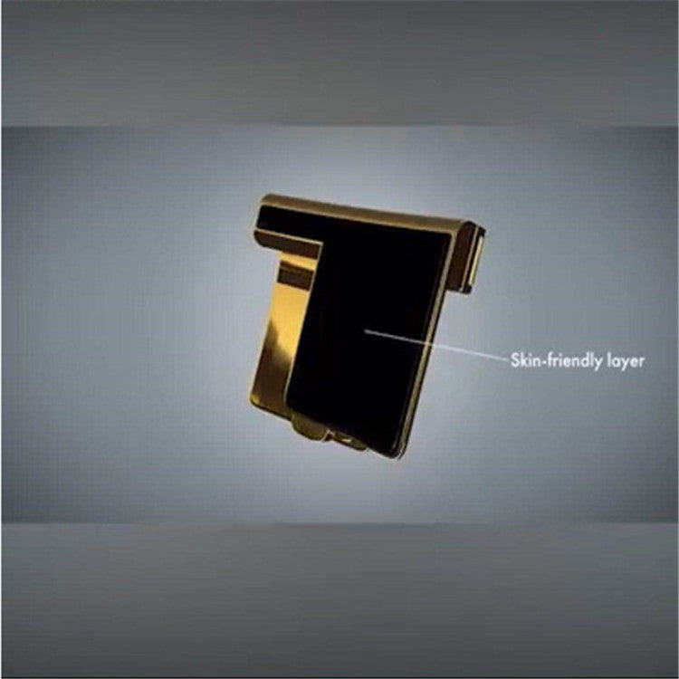 Folding invisible elastic belt buckle
