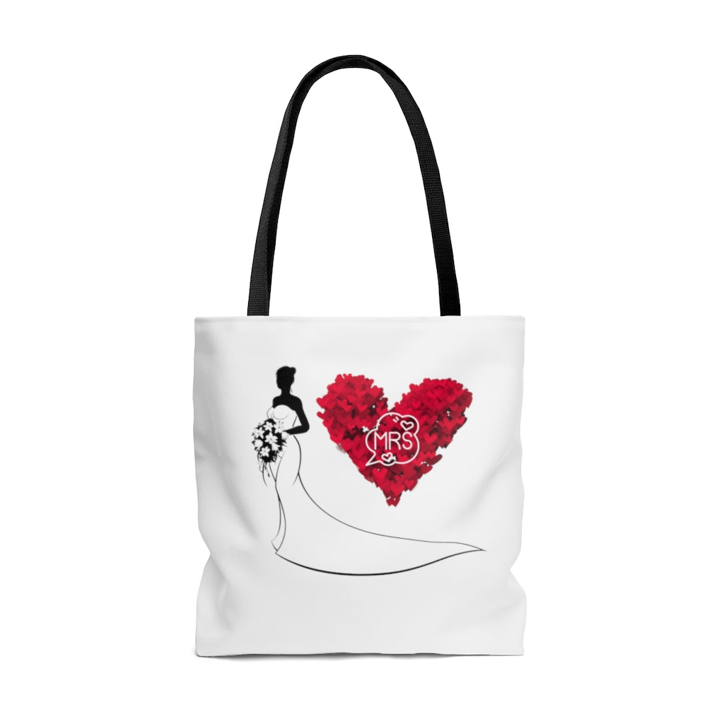 Bride Tote Bag/ Love Story Print