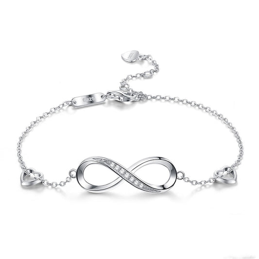 Sterling Silver Figure 8 Bracelet Bracelet 925  sterling Silver