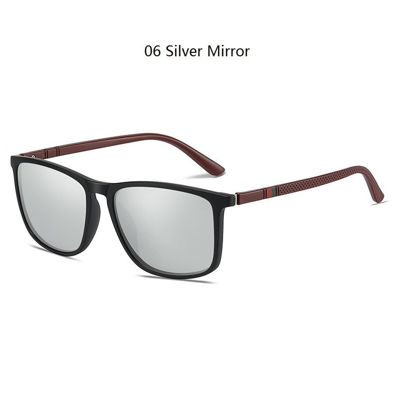 Luxury Square Vintage Polarized Sunglasses For Men or Women Fashion Travel Driving Anti-glare Sun Glasses Male TR90 Eyewear UV400