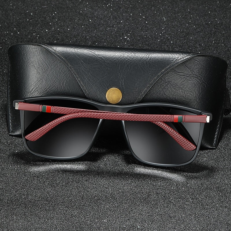 Luxury Square Vintage Polarized Sunglasses For Men or Women Fashion Travel Driving Anti-glare Sun Glasses Male TR90 Eyewear UV400