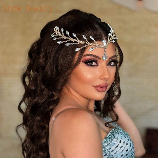 Royal Radiance Bridal Tiara: Sparkling Rhinestone Headpiece for a Regal Look