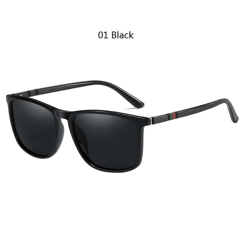 Luxury Square Vintage Polarized Sunglasses For Men or Women Fashion Travel Driving Anti-glare Sun Glasses Male TR90 Eyewear UV400