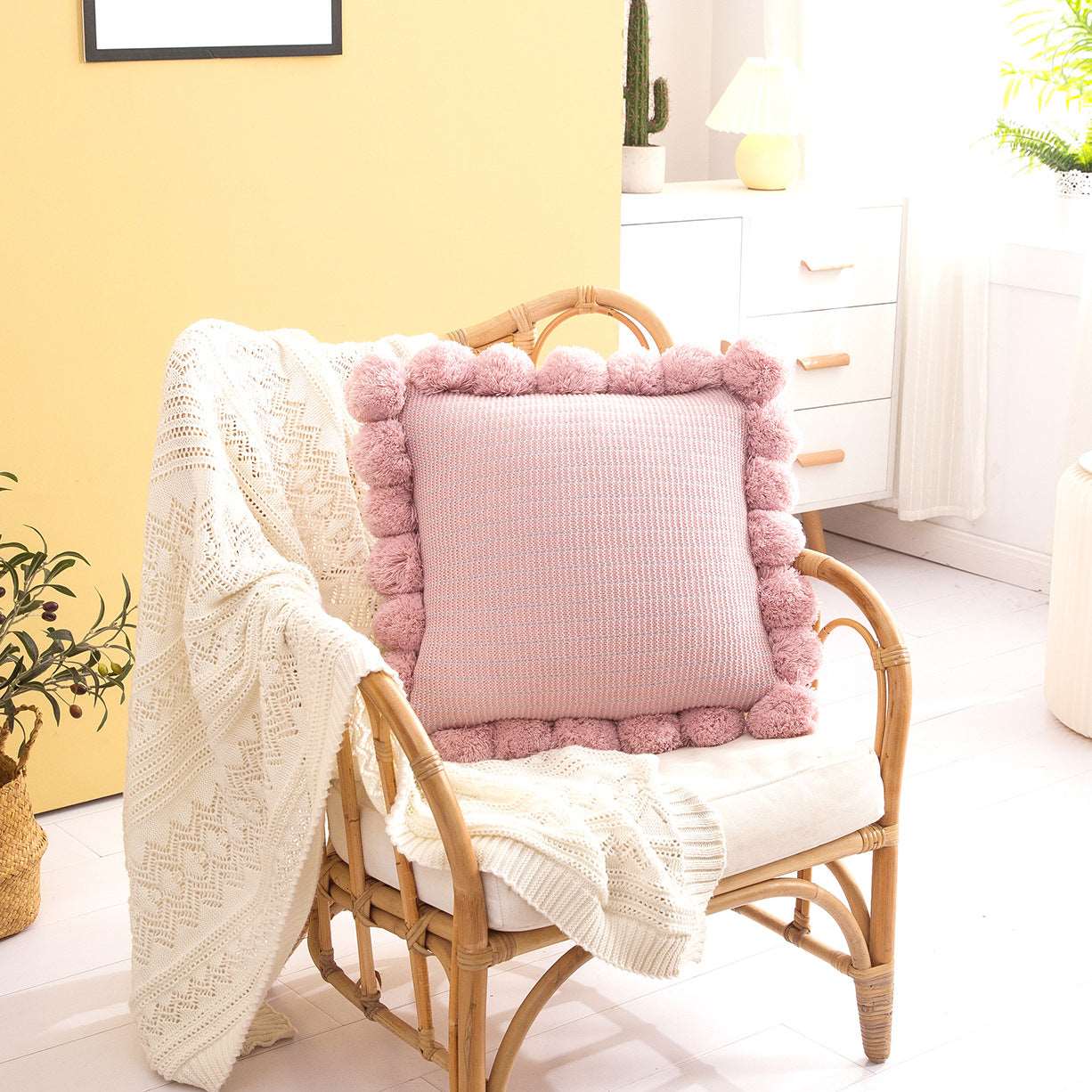 Cute Knitted Throw Pillow cover  | Make your living space look special