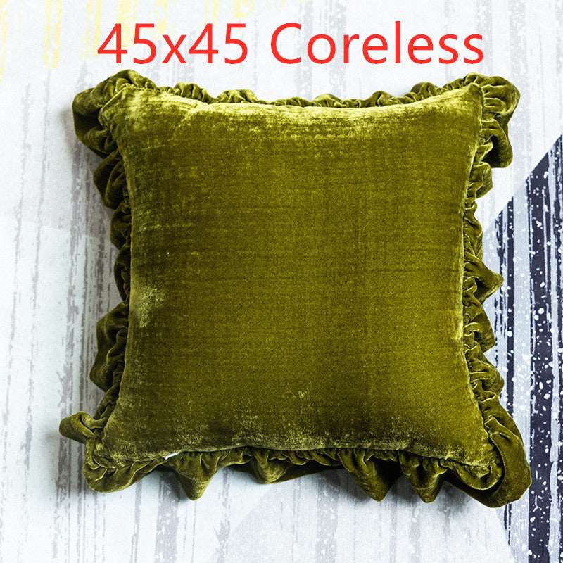 Decorative Cushion Velvet Throw Pillow Case /Solid Trendy Style Velvet Colors