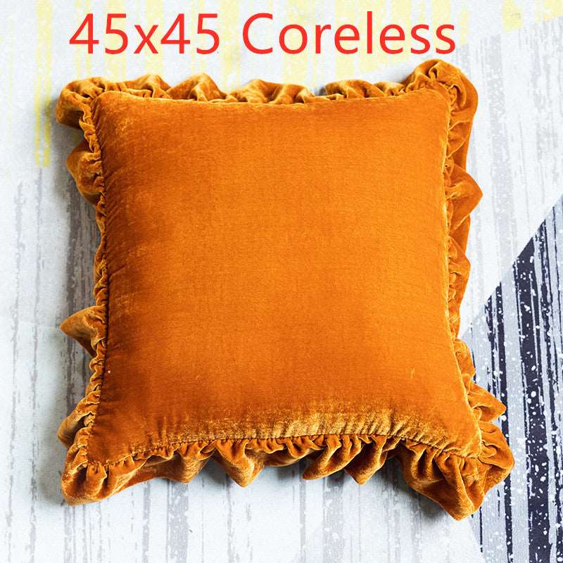 Decorative Cushion Velvet Throw Pillow Case /Solid Trendy Style Velvet Colors