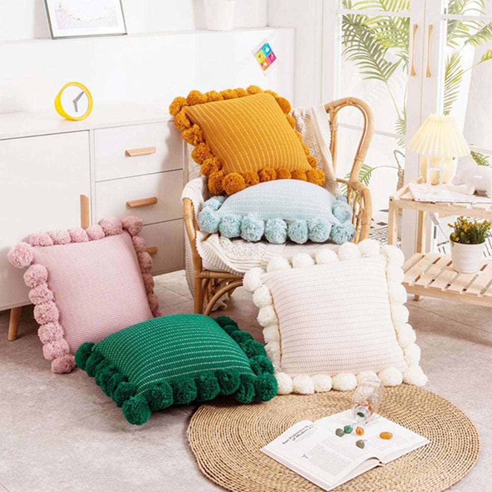 Cute Knitted Throw Pillow cover  | Make your living space look special
