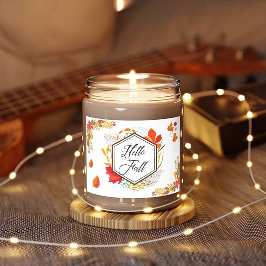 Hello Fall / beautiful design Aromatherapy Candles, 9oz