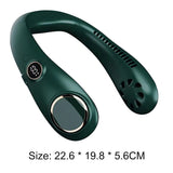 Portable Hanging Neck Fan | 4000mAh Air Conditioning Leafless Fan for Outdoor Air Cooling | USB Bladeless Mute Sports Neckband Fans