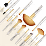 Professional Makeup Brushes Set | Powder Foundation Contour Blush Concealer Eyeshadow Blending Liner | Make Up Brush Kit As Gift