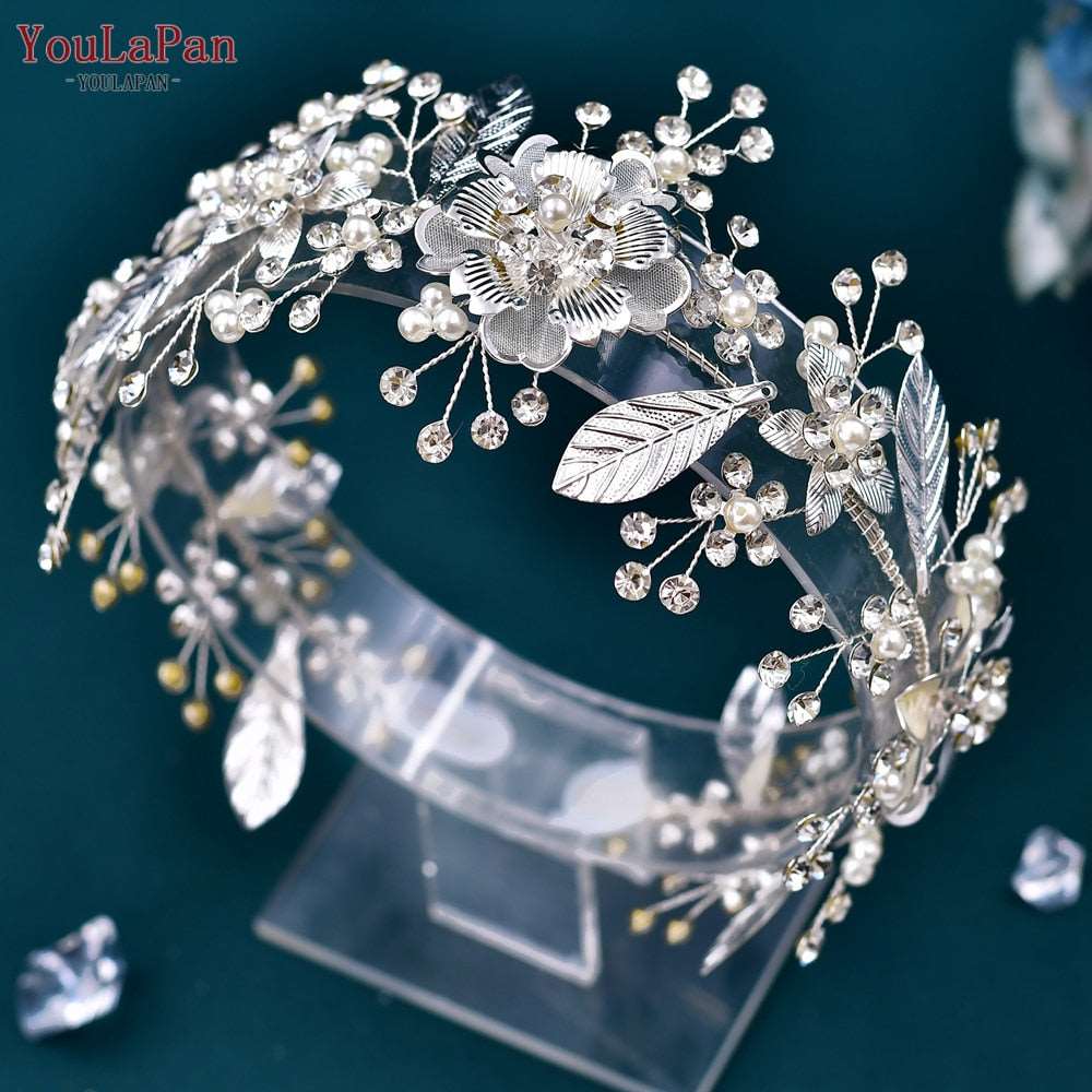 Fashion Woman Headband Rhinestone Bridal Headpiece Wedding Hair Accessories Bride Tiara Pageant Headdresses