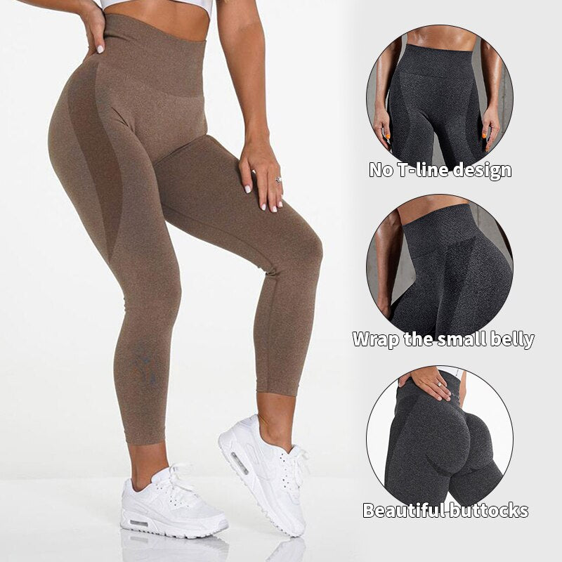 Women Sport Leggings Fitness Yoga | High Waist Butt Lift Curves | Workout Tights Elastic Gym Training Pants