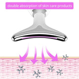 LED EMS Thermal Neck Lifting and Tighten Massager  LED Photon Face Beauty Device for Woman  Microcurrent Wrinkle Remover