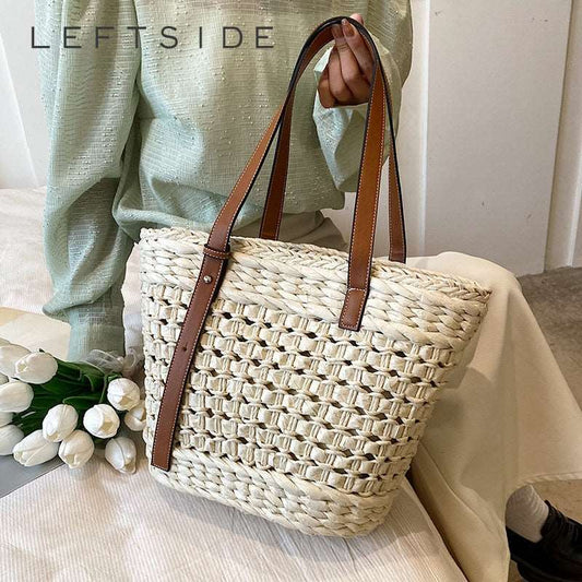 Embrace the Bohemian Women Weave Straw Tote Bag 2023 Summer Travel Beach Shoulder Bags Lady Weave Handbag Rattan Tote Bags