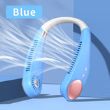 Portable Hanging Neck Fan | 4000mAh Air Conditioning Leafless Fan for Outdoor Air Cooling | USB Bladeless Mute Sports Neckband Fans
