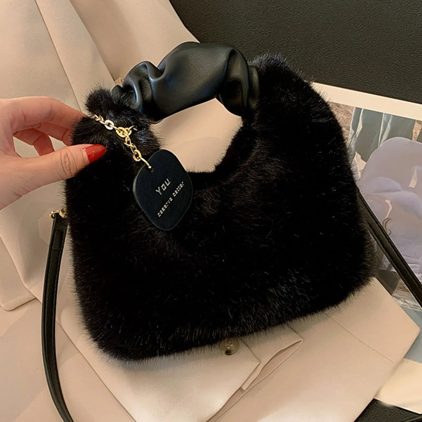 Soft Plush Handbag Shoulder Bag |New Fashion Purse