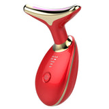 LED EMS Thermal Neck Lifting and Tighten Massager  LED Photon Face Beauty Device for Woman  Microcurrent Wrinkle Remover