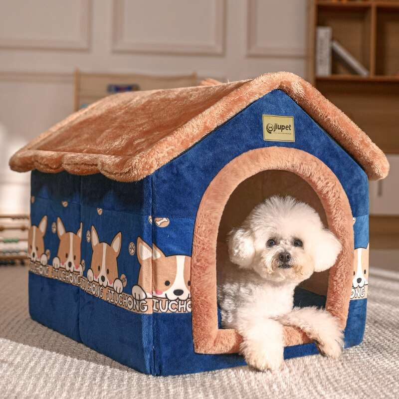 送料無料ALIKKA Dog House Indoor Foldable Deep Sleep Pet Cat House