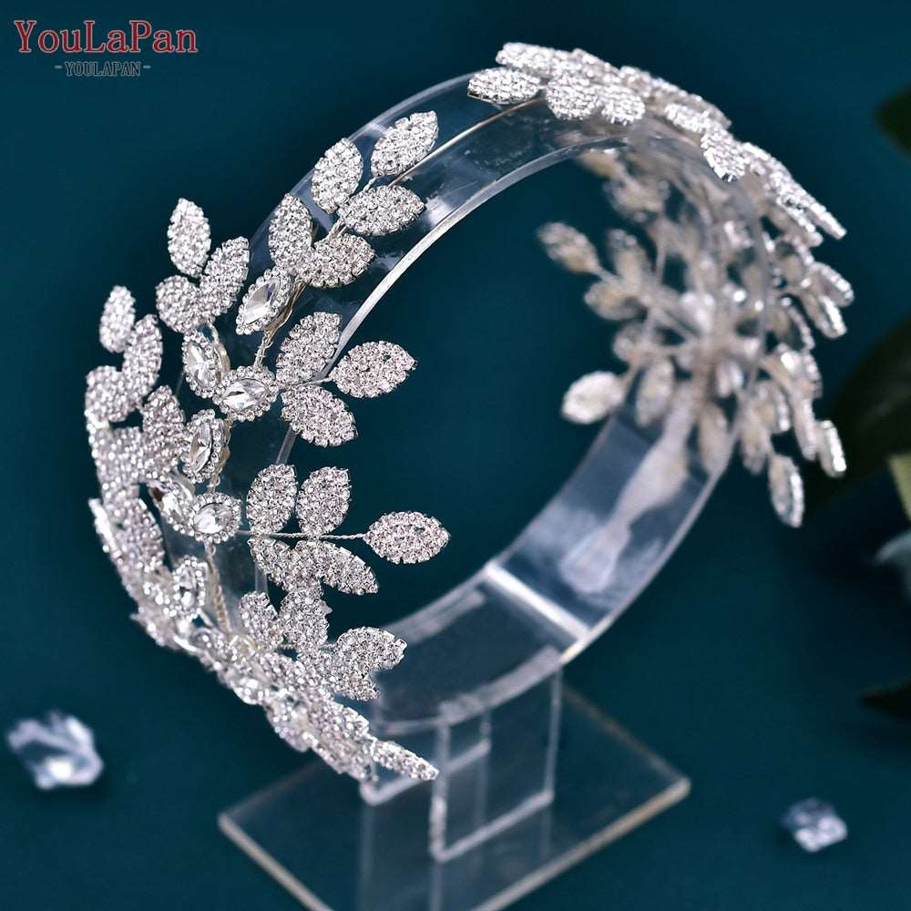 Fashion Woman Headband Rhinestone Bridal Headpiece Wedding Hair Accessories Bride Tiara Pageant Headdresses