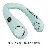Portable Hanging Neck Fan | 4000mAh Air Conditioning Leafless Fan for Outdoor Air Cooling | USB Bladeless Mute Sports Neckband Fans