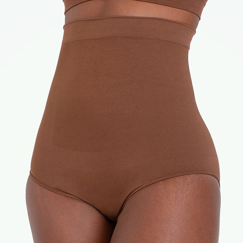 Women's High-waisted Silicone Point Rubber Shapewear To Lift The Buttocks and flatten Abdominal Pants