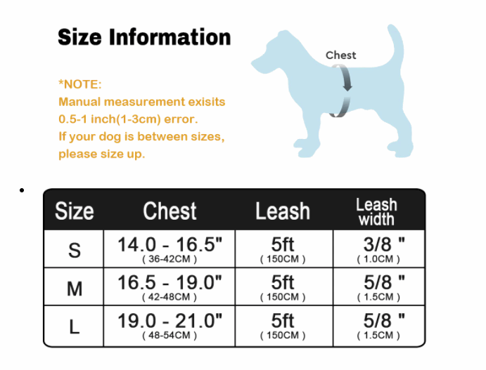 Fancy Soft Warm Dog Harness Leash Set. Adjustable Harnesses Vest For Small Medium & Large Dogs!