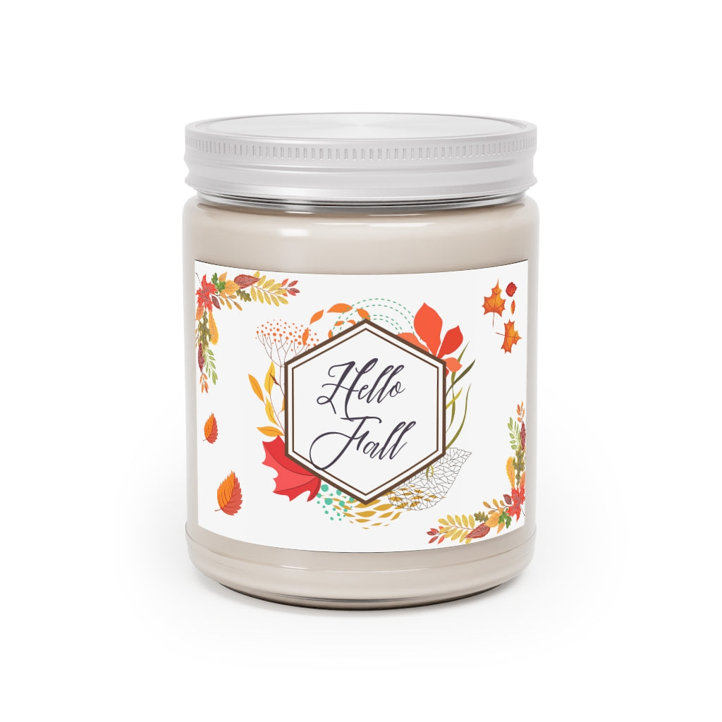 Lovely Hello fall Aromatherapy Candles / Chose from Comfort Spice, sea breeze & vanilla bean / Size 9oz