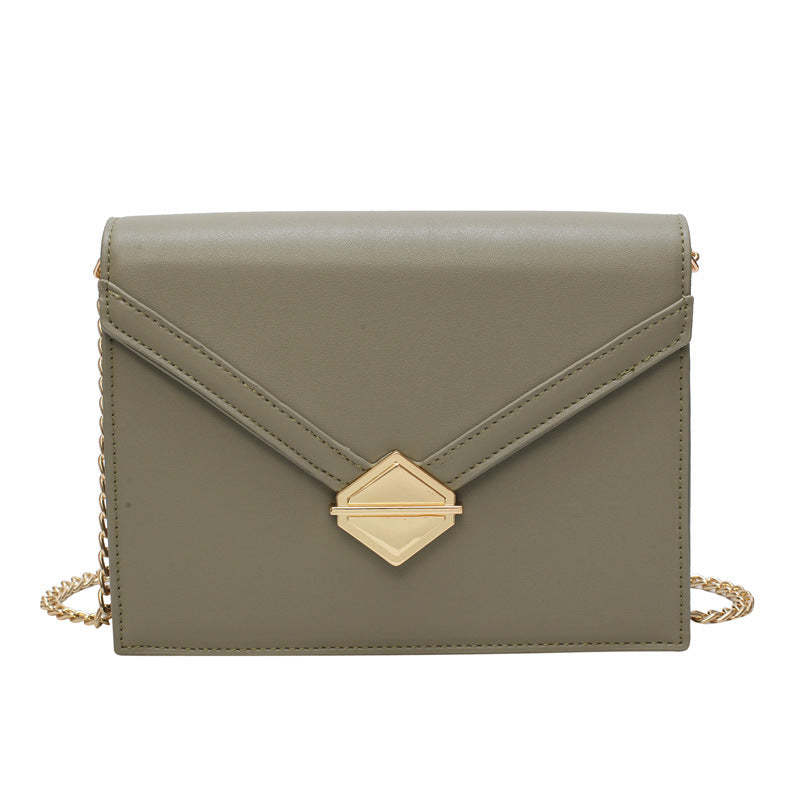 Stylish Chain Shoulder Bag Fashion Rhombus Small Square Bag