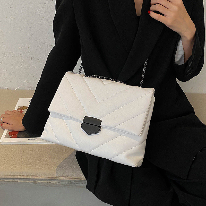 Stylish PU Beige Ladies Handbag | Fashion Messenger Bag