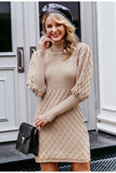 Stylish & Casual Knit Dress with Turtleneck | Sweater Dress for a Beautiful Look
