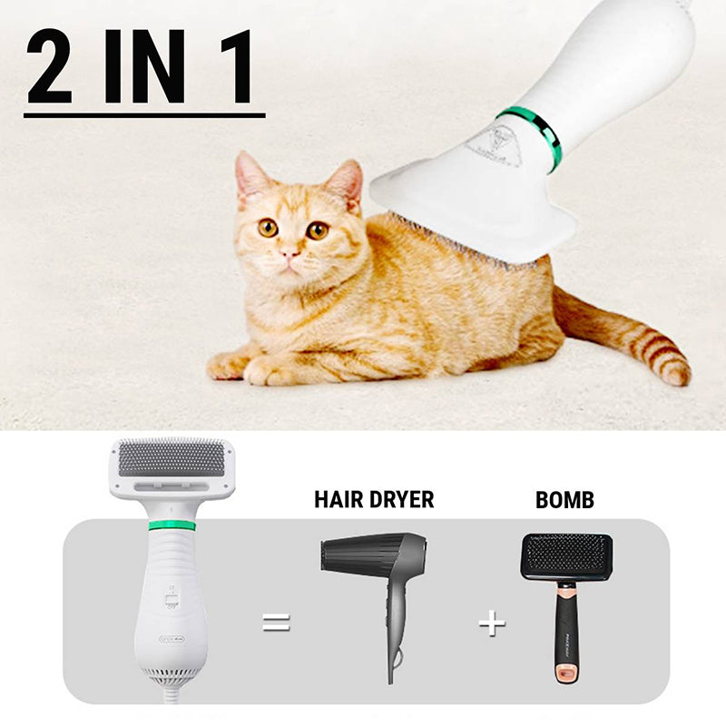 Pet Drying Brush Pet Hair Dryer Comb 2 in 1
