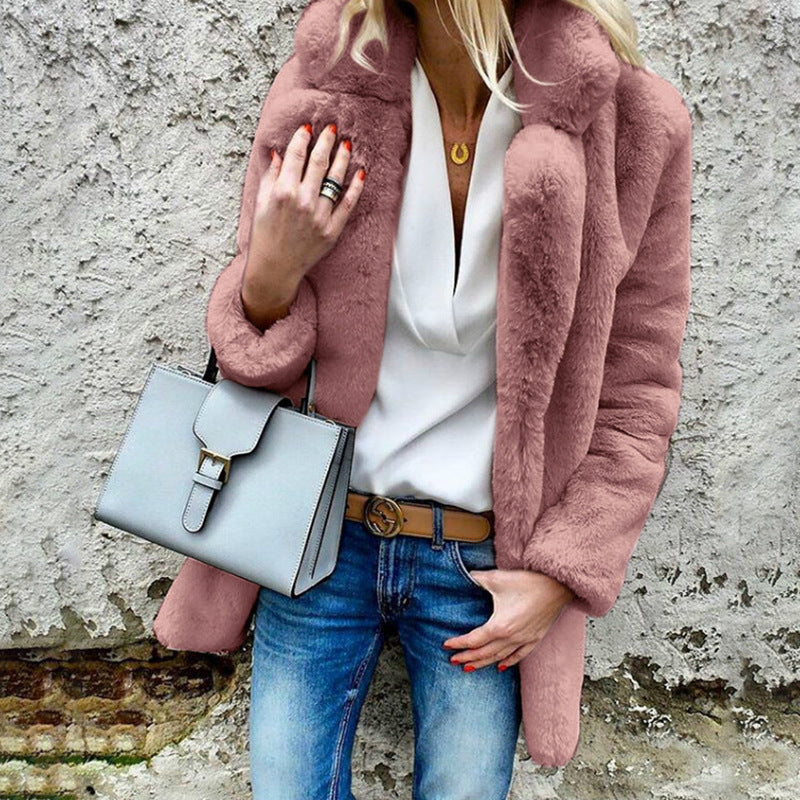 Winter Fur long-sleeved women's fluffy coat | Cozy Coat