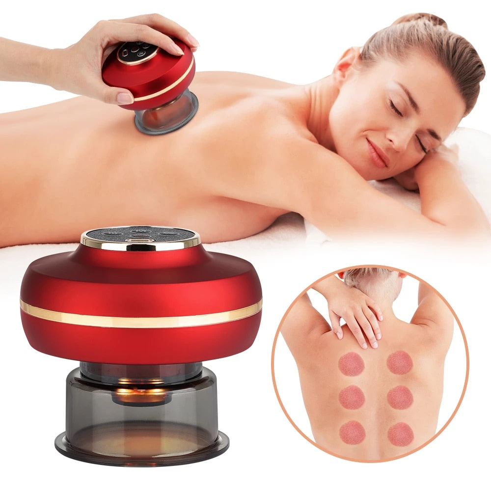 USB Smart Breathing Scraping Electric Cupping Therapy Suction Cup Electric Vacuum Cupping Massager