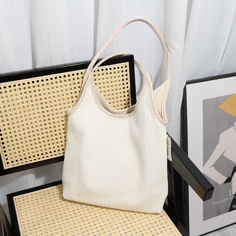 Chic Casual Pleated Style Tote Bag | Stylish & Practical