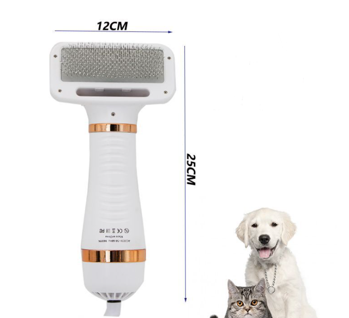 Pet Drying Brush Pet Hair Dryer Comb 2 in 1