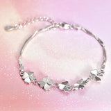 Sterling Silver Four-leaf clover bracelet | great gift anyone would love