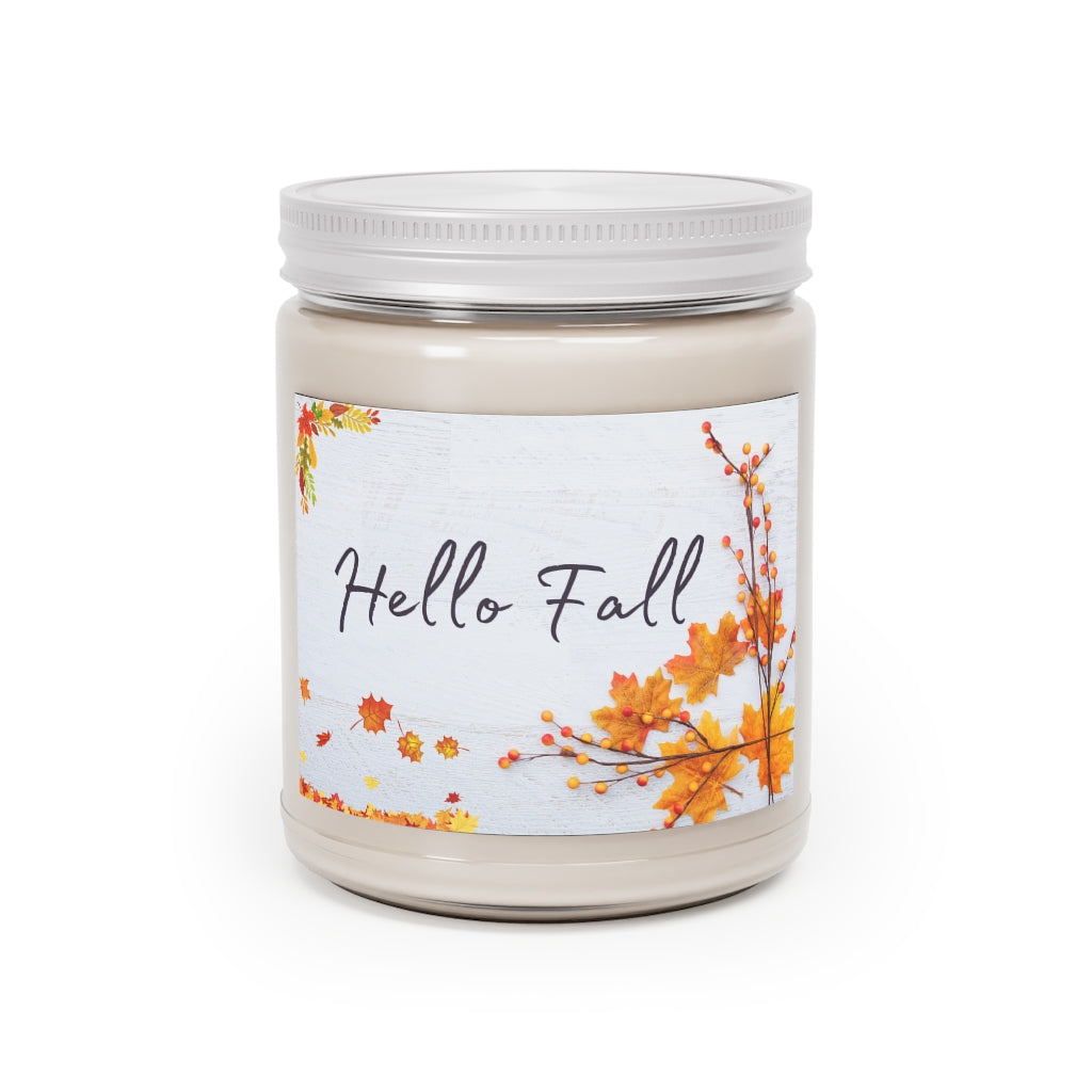 Aromatherapy 'Hello Fall' Scented Candle | 7.5 oz | Relaxing and Inspiring Fragrance