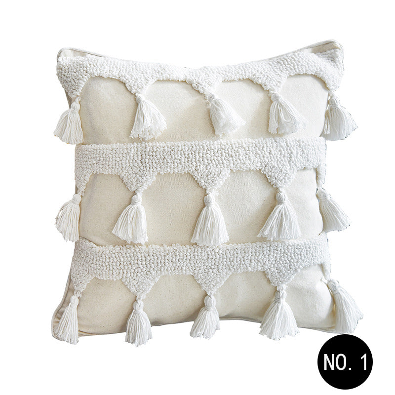 Nordic Throw Pillow Moroccan Tufted Simple Pillowcase Pillow