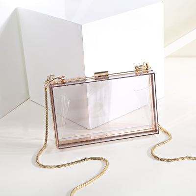 Elegant Rectangular clear Purse for Events and Dressy Occasions